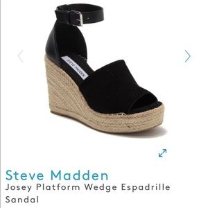 Worn once! Steve Madden Wedge Espadrille Sandal